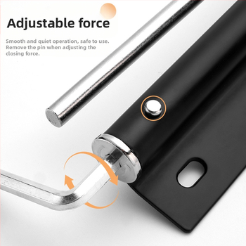 Μηχανισμός κλεισίματος πόρτας από ανοξείδωτο ατσάλι - υδραυλικός, ρυθμιζόμενος; μοντέλο Section D; κατάλληλος για πόρτες από ξύλο και αλουμίνιο