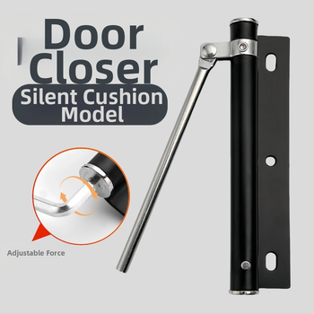 Μηχανισμός κλεισίματος πόρτας από ανοξείδωτο ατσάλι - υδραυλικός, ρυθμιζόμενος; μοντέλο Section D; κατάλληλος για πόρτες από ξύλο και αλουμίνιο