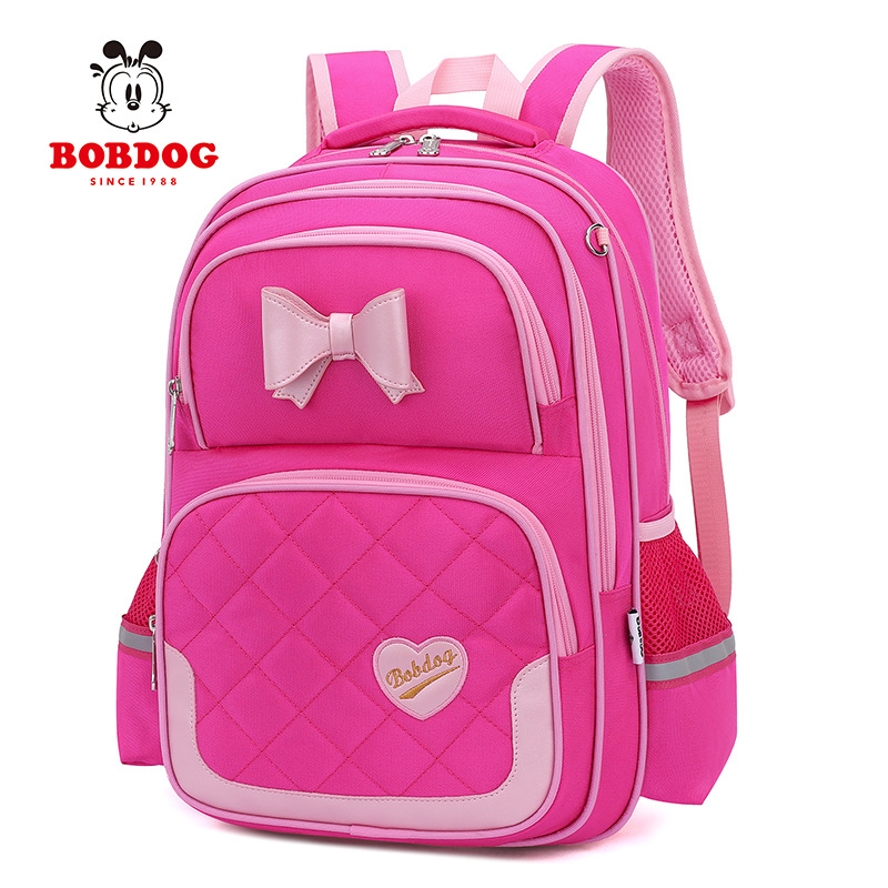 Babu Bean nejlon iskolatáska lányoknak az általános iskolába, 096-os modell, légpárnás vállpántokkal