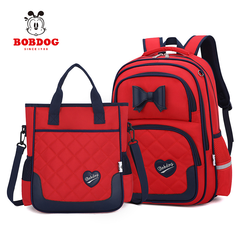 Babu Bean nejlon iskolatáska lányoknak az általános iskolába, 096-os modell, légpárnás vállpántokkal