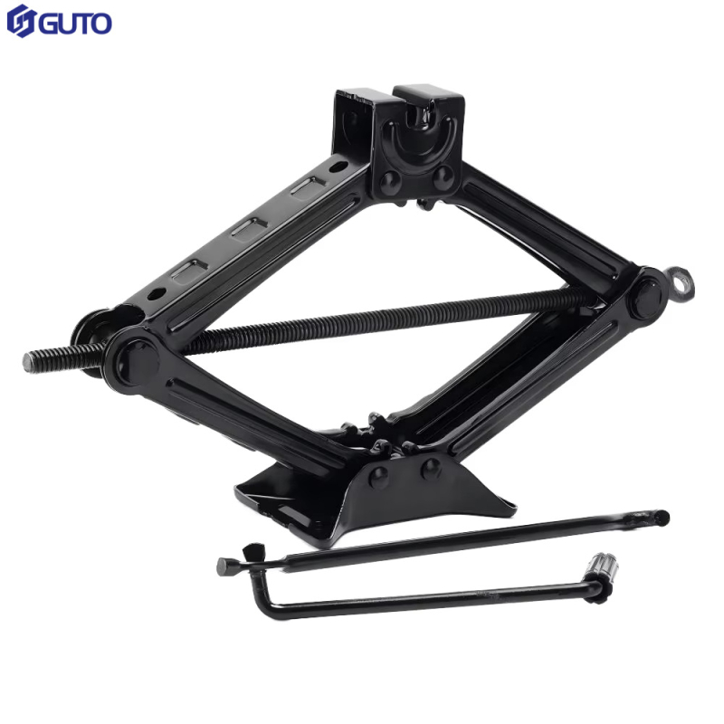 GUTO 1.5T rankinis skersinis automobilio keltuvas su rankena ir dvipusiu dantiniu mechanizmu