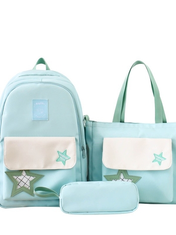 Σχολική τσάντα για εφήβους - Νάιλον, επένδυση πολυεστέρα, κυρτές ιμάνες ώμου, στυλ νεανικό campus, Καλοκαίρι 2025, Unisex