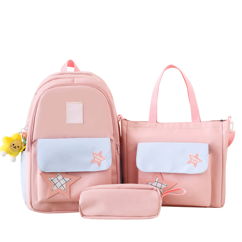 Σχολική τσάντα για εφήβους - Νάιλον, επένδυση πολυεστέρα, κυρτές ιμάνες ώμου, στυλ νεανικό campus, Καλοκαίρι 2025, Unisex