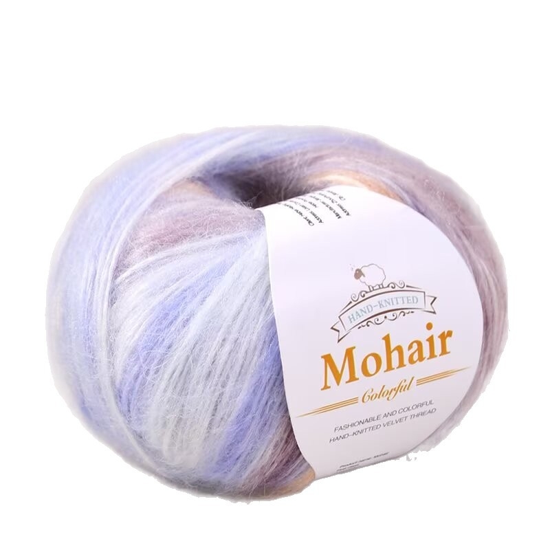 Gradient Mohair siūlai rankdarbiams mezgimui — žiedinis verpimas, grupinis siūlas formavimas, prekės kodas 0070, prekės ženklas Needle Warm