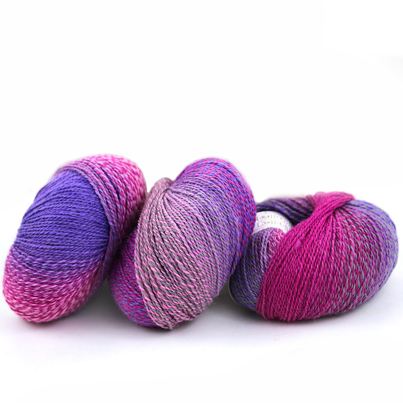 Rainbow Magic Ball vilnos siūlai, 50 g, 2 siūlai, mišri verpalų gamyba, sudėtis: vilna-nylon