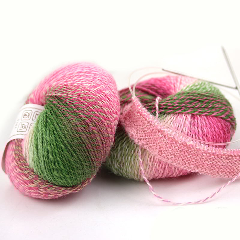 Rainbow Magic Ball vilnos siūlai, 50 g, 2 siūlai, mišri verpalų gamyba, sudėtis: vilna-nylon