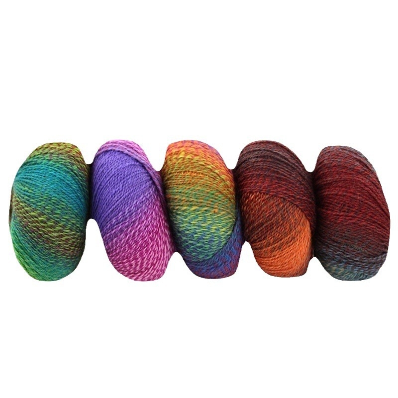 Rainbow Magic Ball vilnos siūlai, 50 g, 2 siūlai, mišri verpalų gamyba, sudėtis: vilna-nylon