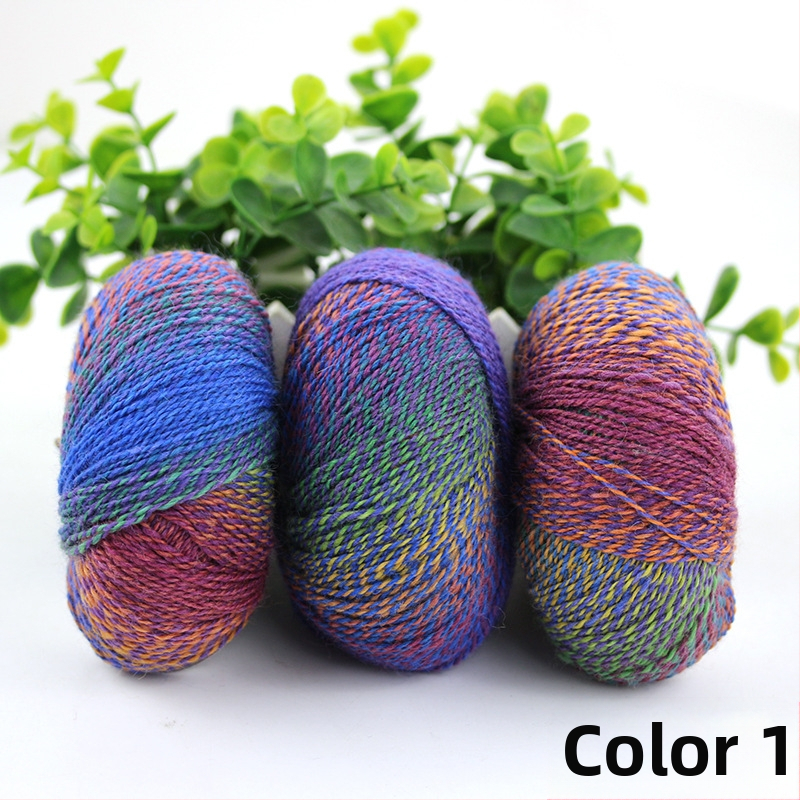 Rainbow Magic Ball vilnos siūlai, 50 g, 2 siūlai, mišri verpalų gamyba, sudėtis: vilna-nylon