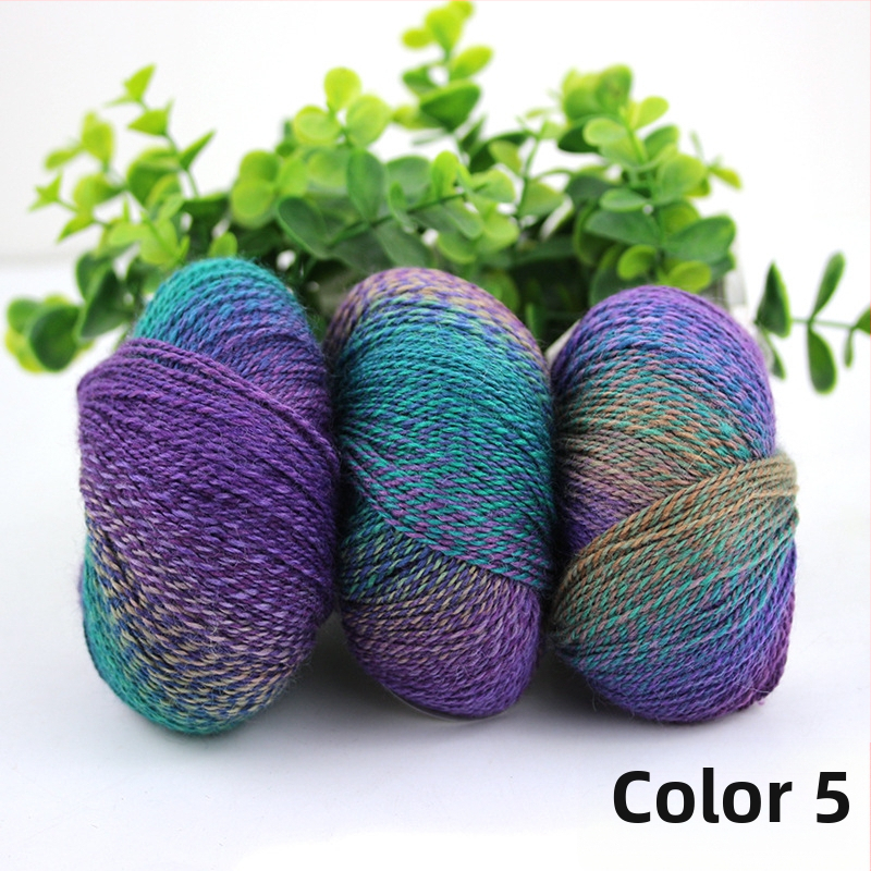 Rainbow Magic Ball vilnos siūlai, 50 g, 2 siūlai, mišri verpalų gamyba, sudėtis: vilna-nylon