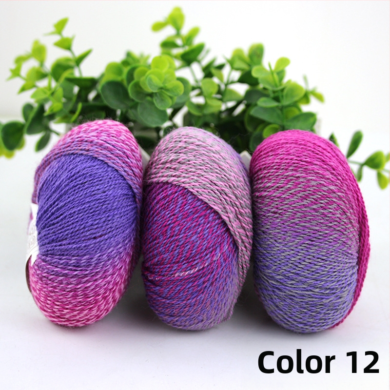 Rainbow Magic Ball vilnos siūlai, 50 g, 2 siūlai, mišri verpalų gamyba, sudėtis: vilna-nylon