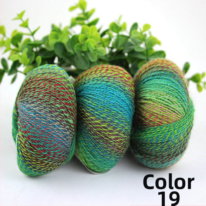 Rainbow Magic Ball vilnos siūlai, 50 g, 2 siūlai, mišri verpalų gamyba, sudėtis: vilna-nylon