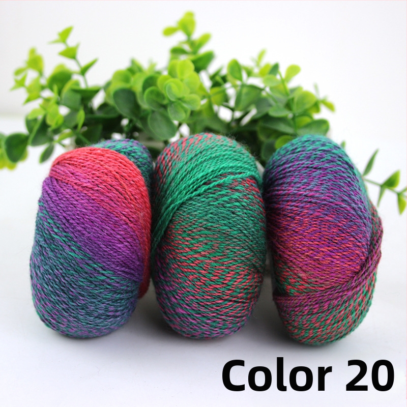 Rainbow Magic Ball vilnos siūlai, 50 g, 2 siūlai, mišri verpalų gamyba, sudėtis: vilna-nylon