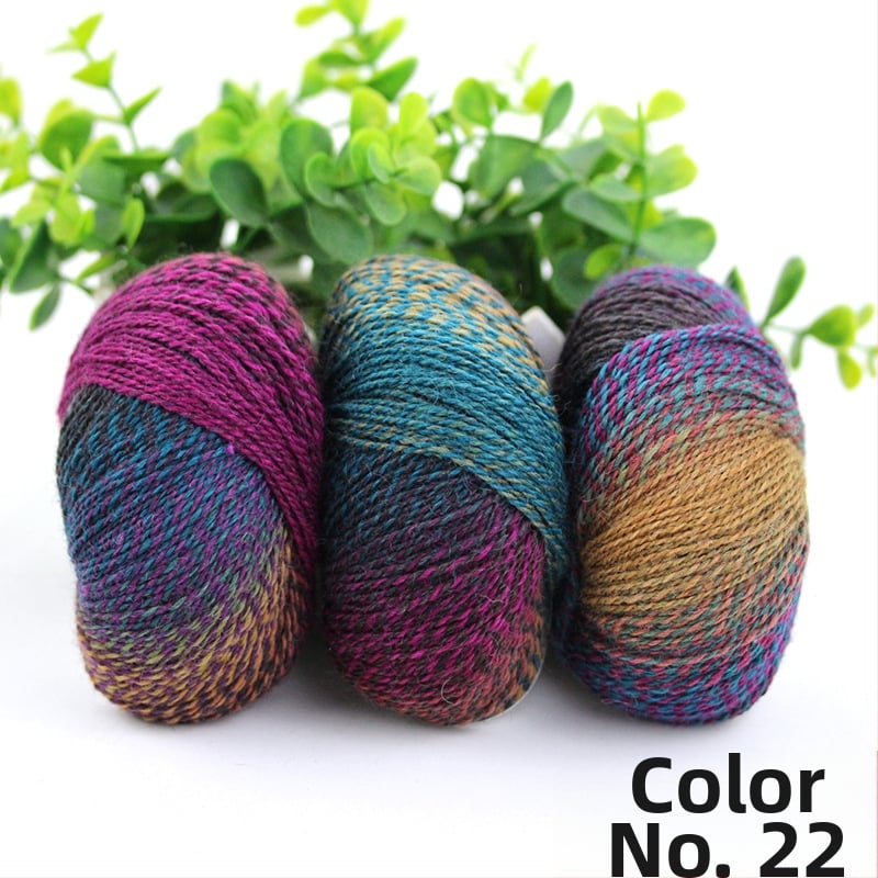 Rainbow Magic Ball vilnos siūlai, 50 g, 2 siūlai, mišri verpalų gamyba, sudėtis: vilna-nylon