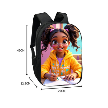 Σχολική τσάντα σε στυλ καρτούν, πολυεστερική, διαπνέουσα και ανθεκτική, με ιμάντες αέρα