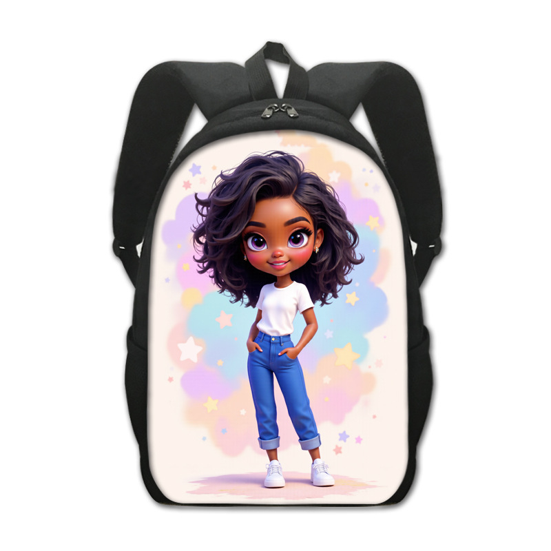 Σχολική τσάντα σε στυλ καρτούν, πολυεστερική, διαπνέουσα και ανθεκτική, με ιμάντες αέρα