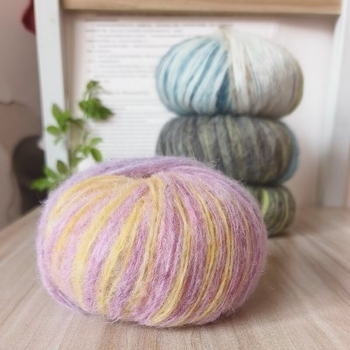 Angora Mohair Siūlai 25 g - Grupinis Siūlas, Purškiamas Vyniojimas, Skirta Pynimui