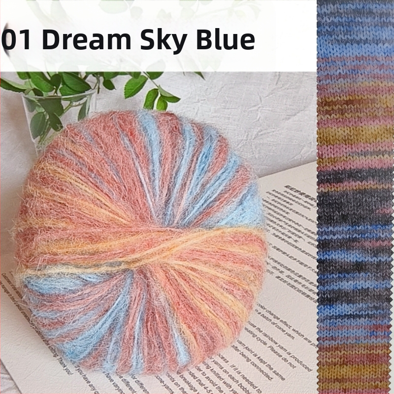 Angora Mohair Siūlai 25 g - Grupinis Siūlas, Purškiamas Vyniojimas, Skirta Pynimui