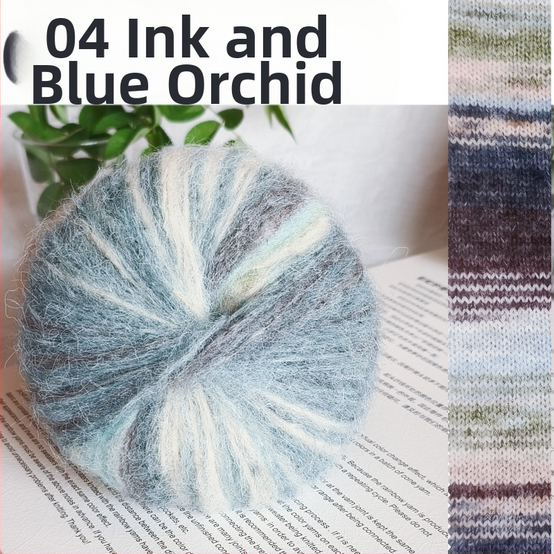 Angora Mohair Siūlai 25 g - Grupinis Siūlas, Purškiamas Vyniojimas, Skirta Pynimui