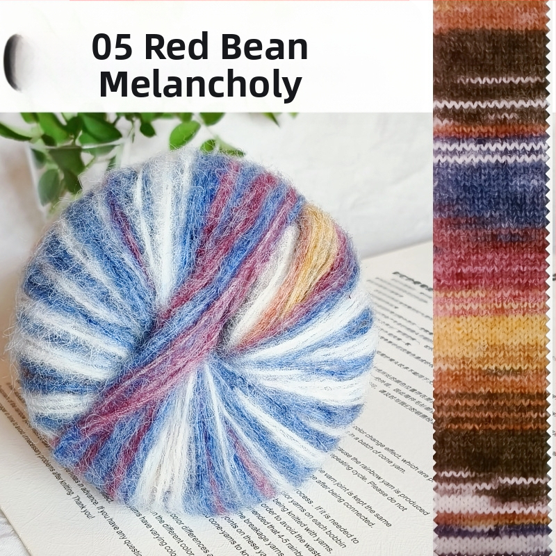 Angora Mohair Siūlai 25 g - Grupinis Siūlas, Purškiamas Vyniojimas, Skirta Pynimui