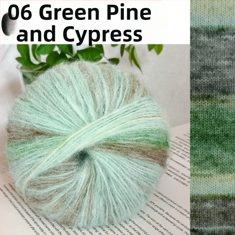 Angora Mohair Siūlai 25 g - Grupinis Siūlas, Purškiamas Vyniojimas, Skirta Pynimui