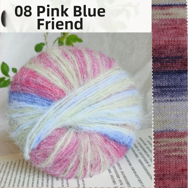 Angora Mohair Siūlai 25 g - Grupinis Siūlas, Purškiamas Vyniojimas, Skirta Pynimui