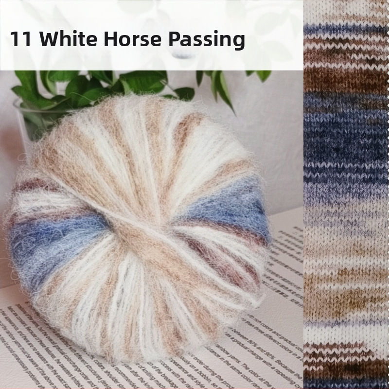 Angora Mohair Siūlai 25 g - Grupinis Siūlas, Purškiamas Vyniojimas, Skirta Pynimui