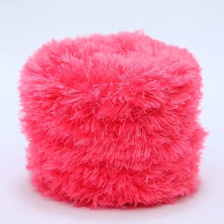 Stori vilnos kamuolys Crystal Coral Velvet – kompakti vėrimas, grupės siūlai, kilmė Hebei, megztiniams, Enmei