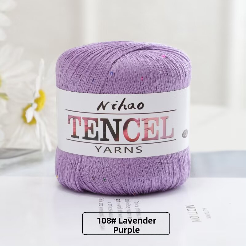 Roku adīšanai paredzēta dzija – Tencel Sequin Lace diegi, gredzenveida vēršana, grupas pavedieni, Mu Pai