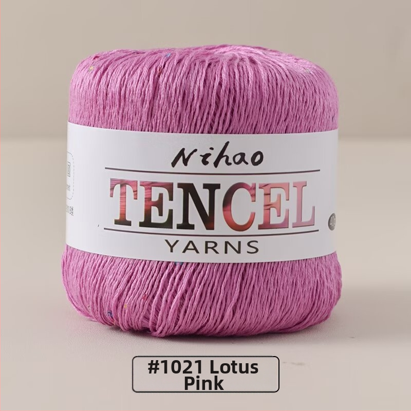 Roku adīšanai paredzēta dzija – Tencel Sequin Lace diegi, gredzenveida vēršana, grupas pavedieni, Mu Pai