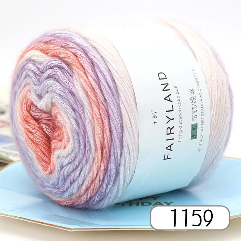 Cake line adata, ring-spun, hank forma, zīmols Ten Minutes