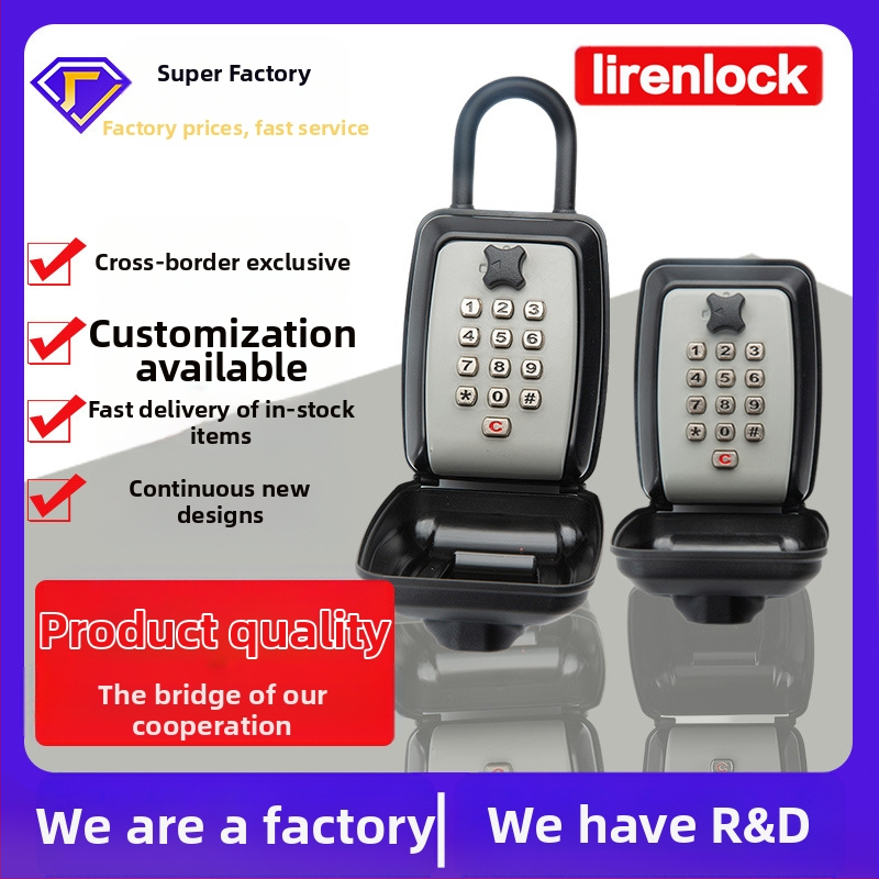 Raktų dėžutė su skaitmenine spyna – modelis G14; Medžiagos: aliuminio lydinys, cinko lydinys, ABS plastikas; Užrakto strypo storis 11; Užrakto strypų atstumas 31