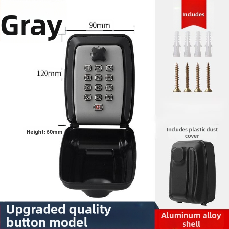 Raktų dėžutė su skaitmenine spyna – modelis G14; Medžiagos: aliuminio lydinys, cinko lydinys, ABS plastikas; Užrakto strypo storis 11; Užrakto strypų atstumas 31