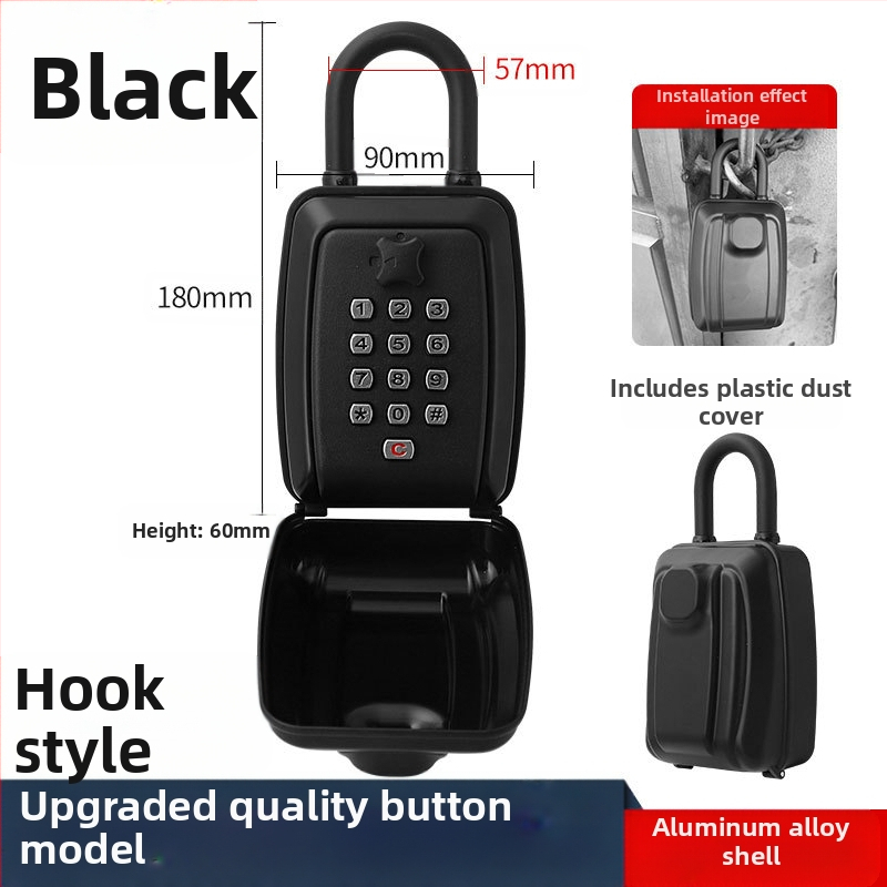 Raktų dėžutė su skaitmenine spyna – modelis G14; Medžiagos: aliuminio lydinys, cinko lydinys, ABS plastikas; Užrakto strypo storis 11; Užrakto strypų atstumas 31