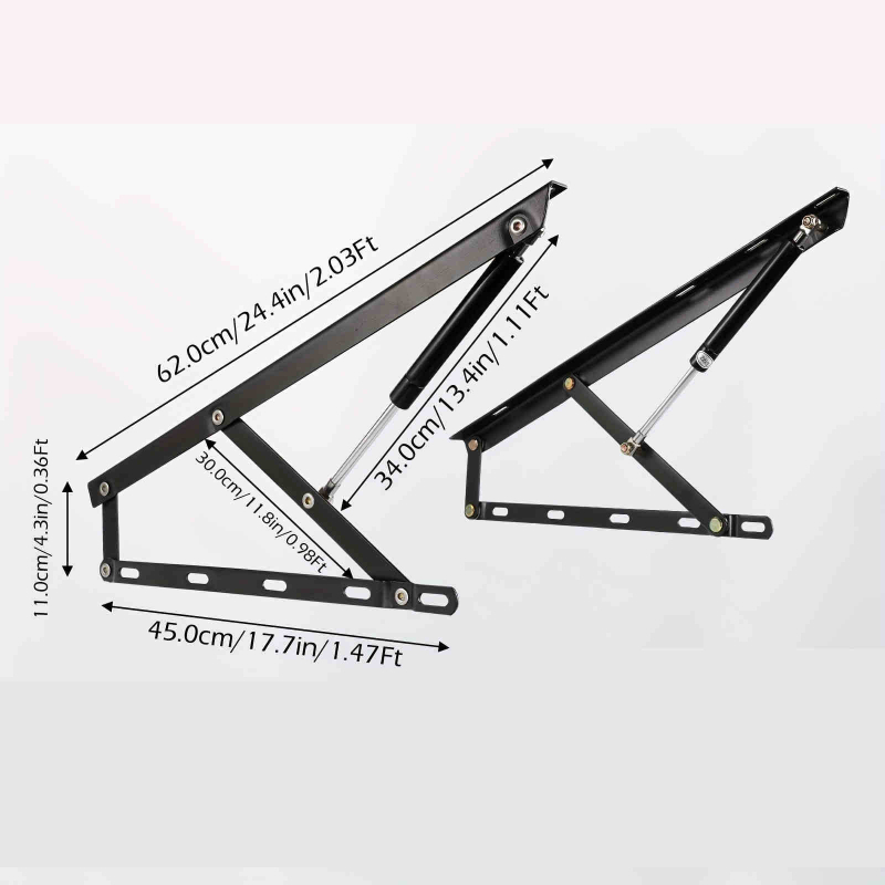 Хидравлична пръчка за повдигане на легло – желязо, модел QF4001, за легло/татами/под, модерен минимализъм, щамповане