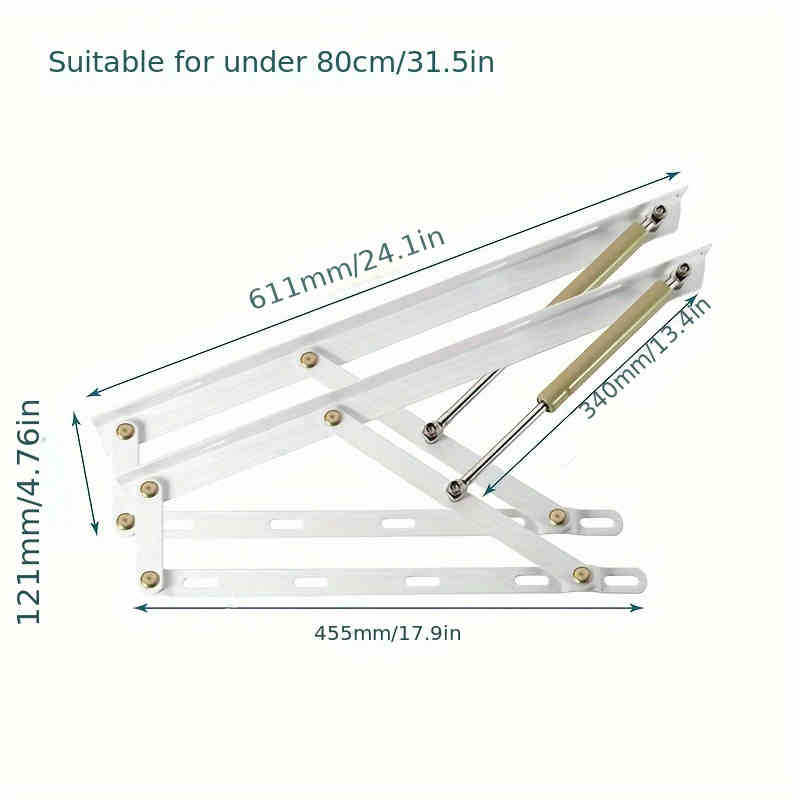 Хидравлична пръчка за повдигане на легло – желязо, модел QF4001, за легло/татами/под, модерен минимализъм, щамповане