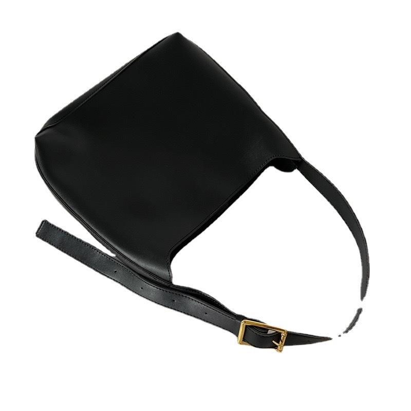 PU anyagú vödör táska, vízszintes négyzet alakú forma, mágneszár, Butterfly Dance márka