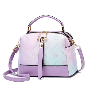 Crossbody párna táska – PU, vízszintes négyszög alakú, zipzár zárás, belső cipzáras zseb, poliészter bélés