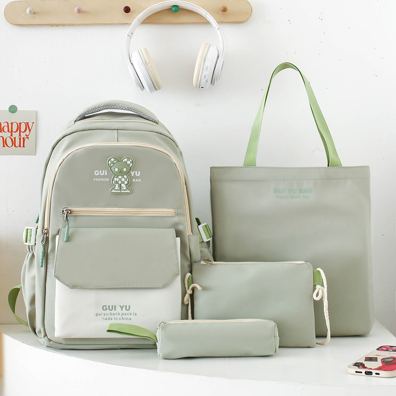 Σακίδιο για γυμνάσιο και λύκειο — καμβάς, διαπνέον και ανθεκτικό, αστικός μινιμαλισμός, ιμάντας με μαξιλάρι αέρα