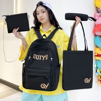 Νάιλον σχολική τσάντα πλάτης για κορίτσια — αναπνέουσα, αδιάβροχη, ultra-ελαφριά και ανθεκτική στην τριβή; επένδυση πολυεστέρα; σχέδιο με γράμματα και εικονογράφηση Tinker Bell