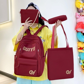 Νάιλον σχολική τσάντα πλάτης για κορίτσια — αναπνέουσα, αδιάβροχη, ultra-ελαφριά και ανθεκτική στην τριβή; επένδυση πολυεστέρα; σχέδιο με γράμματα και εικονογράφηση Tinker Bell