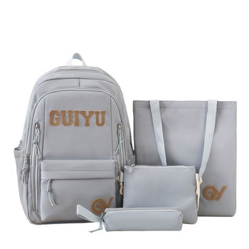 Νάιλον σχολική τσάντα πλάτης για κορίτσια — αναπνέουσα, αδιάβροχη, ultra-ελαφριά και ανθεκτική στην τριβή; επένδυση πολυεστέρα; σχέδιο με γράμματα και εικονογράφηση Tinker Bell