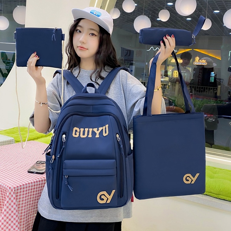 Νάιλον σχολική τσάντα πλάτης για κορίτσια — αναπνέουσα, αδιάβροχη, ultra-ελαφριά και ανθεκτική στην τριβή; επένδυση πολυεστέρα; σχέδιο με γράμματα και εικονογράφηση Tinker Bell