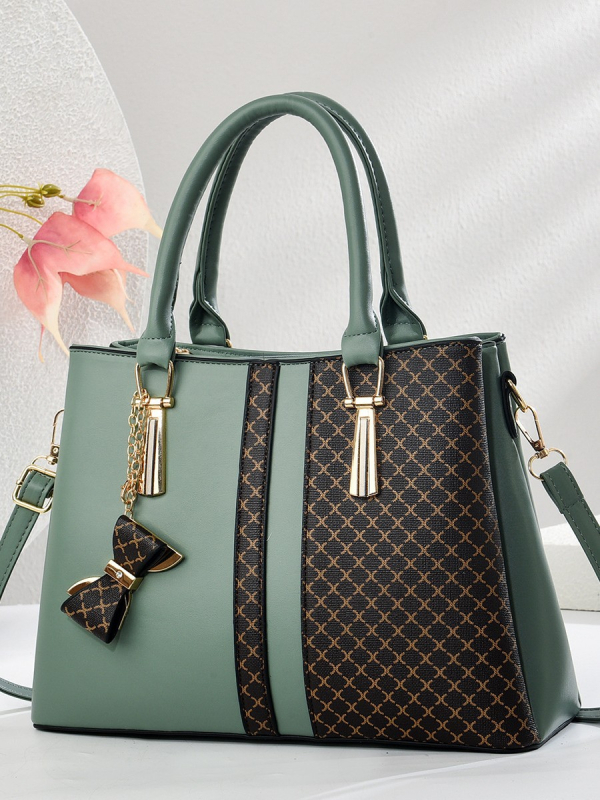 rpinala PU Geantă de umăr – Stil Business Elite, formă orizontală pătrată, închidere cu fermoar, căptușeală poliester-bumbac