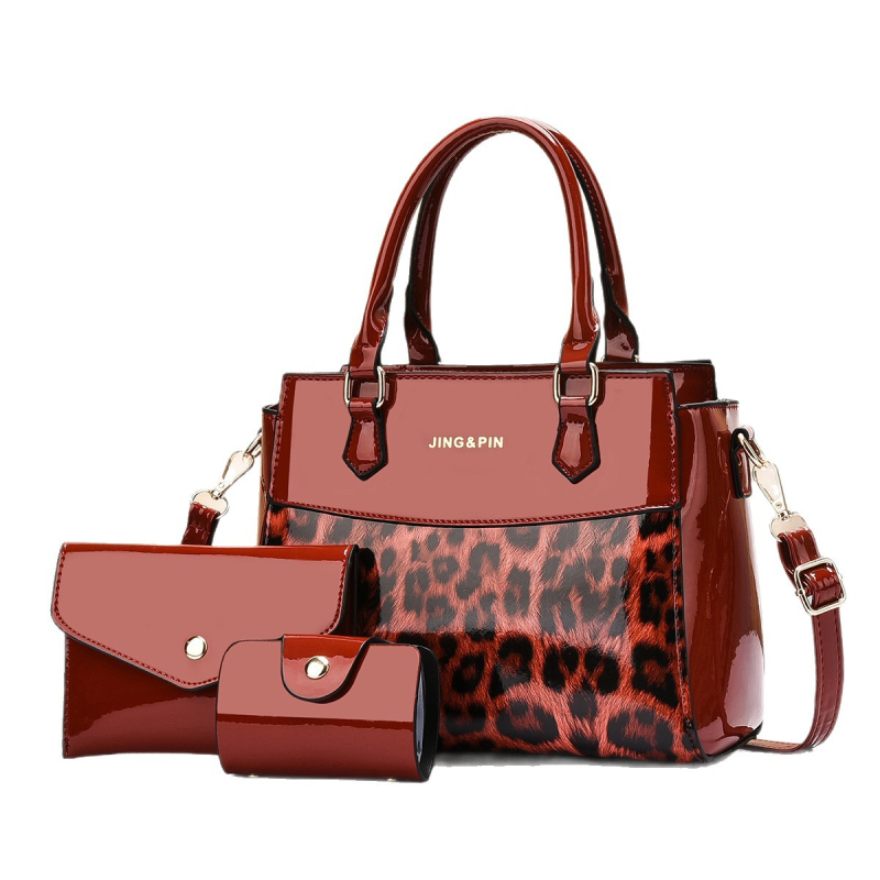 Női crossbody tote táska — PU bőr, függőleges négyzet alak, cipzáras zárás, laminált belső zseb, 2025 tavasza