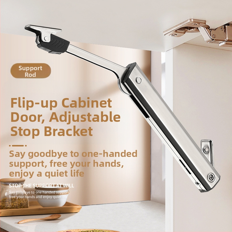 Elf modeļa hidrauliskais stienis skapja atverēm durvīm ar paceļu mehānismu; materiāls: auksti velcēta tērauds; elektroplēšana; gaišais luksus stils; Yankailong Hardware