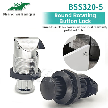 BSS320-5 Auto roktura aizslēgs ar iebūvētu izcelamu rokturi, PA6, bez cilindra, piemērots modificētām automašīnām, RV un piekabēm