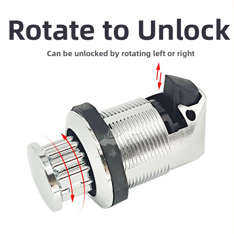 BSS320-5 Заключване за дръжка на автомобил с вградена изпъкнала дръжка, PA6 найлон, без цилиндър, за модифицирани автомобили, RV и каравани