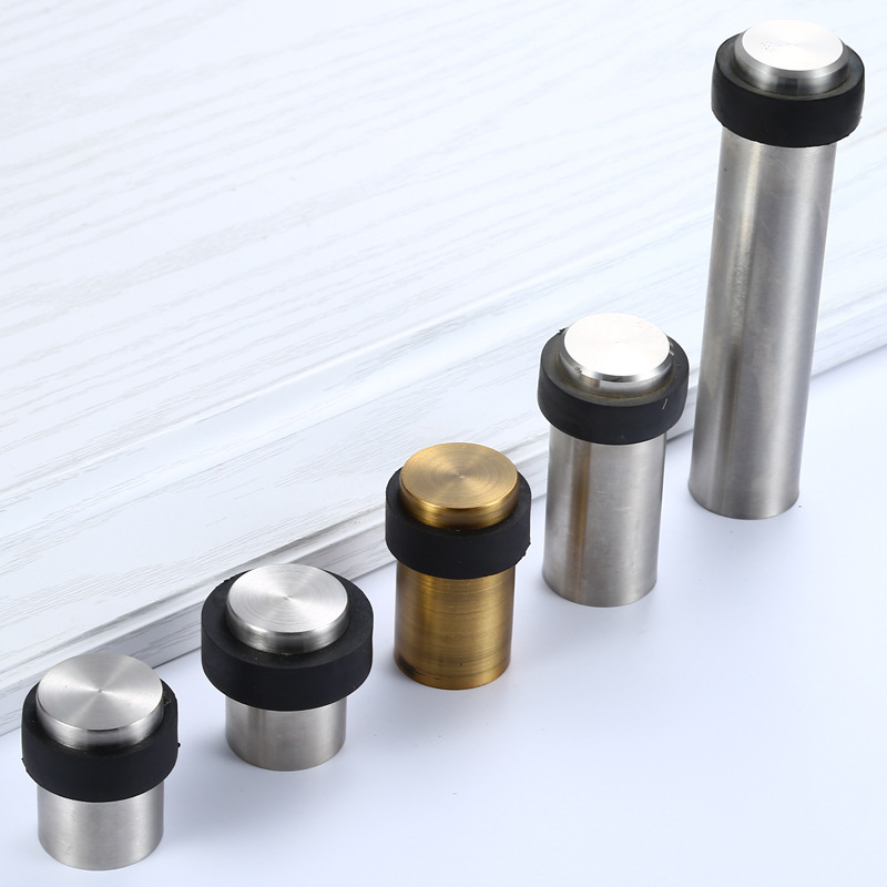 Ανοξείδωτο φρένο πόρτας, κυλινδρικός σχεδιασμός, εγκατάσταση στο δάπεδο, τύπος: περιοριστής πόρτας, χειροκίνητη λειτουργία