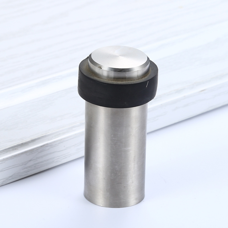 Ανοξείδωτο φρένο πόρτας, κυλινδρικός σχεδιασμός, εγκατάσταση στο δάπεδο, τύπος: περιοριστής πόρτας, χειροκίνητη λειτουργία