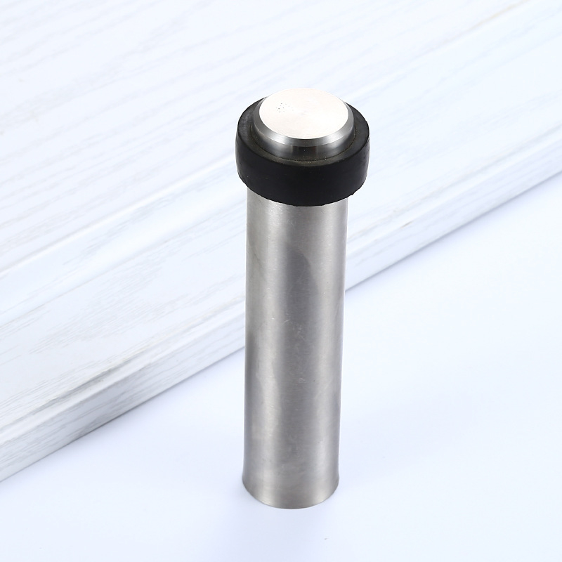 Ανοξείδωτο φρένο πόρτας, κυλινδρικός σχεδιασμός, εγκατάσταση στο δάπεδο, τύπος: περιοριστής πόρτας, χειροκίνητη λειτουργία